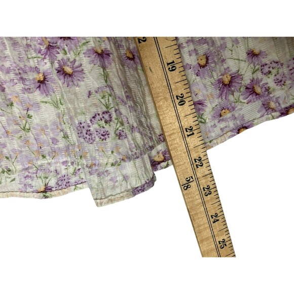 H&M Peplum Floral Blouse Womens M Fairycore, Cottage, Whimsy - Picture 12 of 13